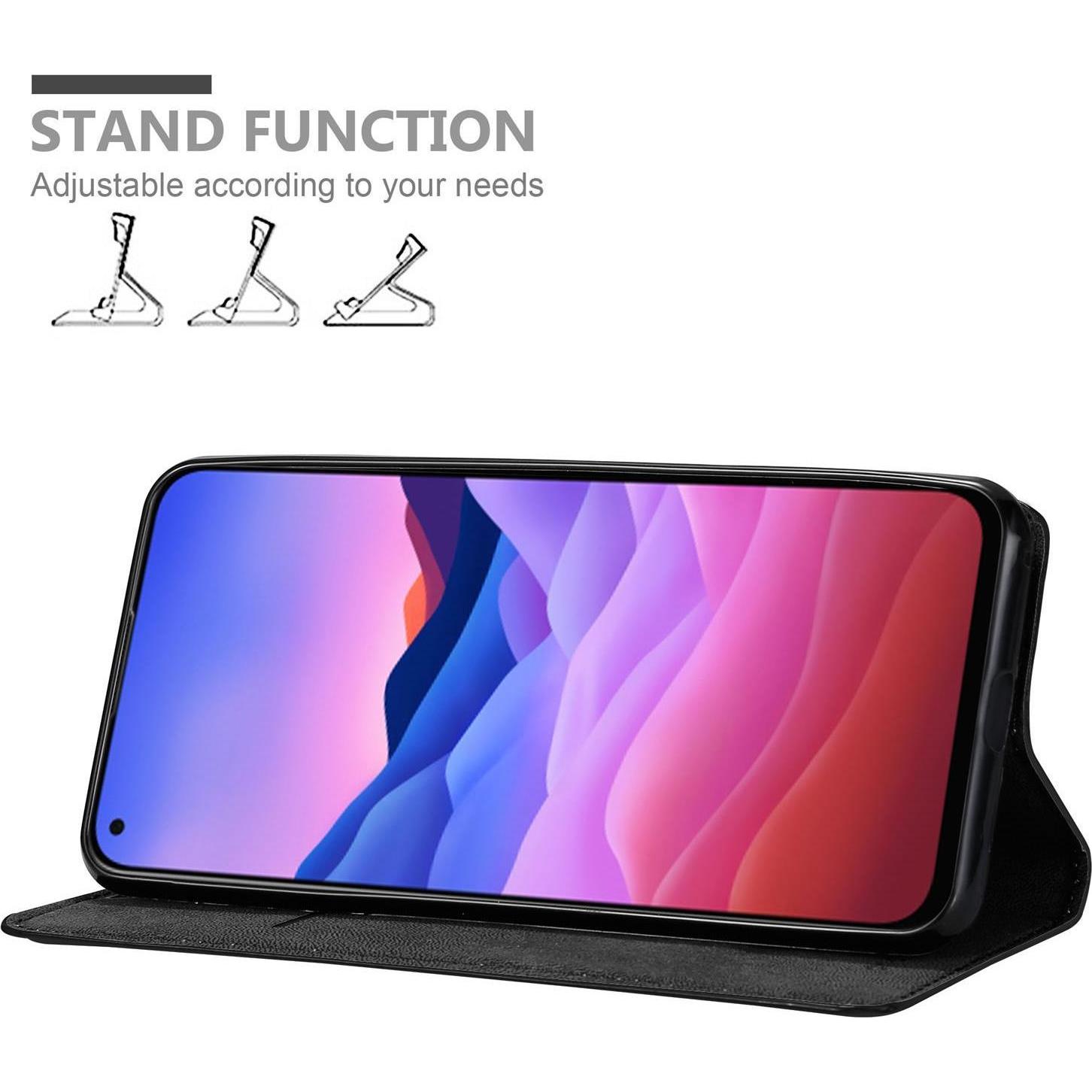 Thumbnail - Cadorabo Book Invisible Magnet Cover (ZTE Blade V2020 5G), Smartphone Hülle, Schwarz