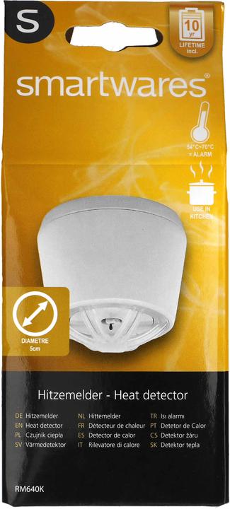 Productafbeelding Smartwares Mini warmtedetector RM640K