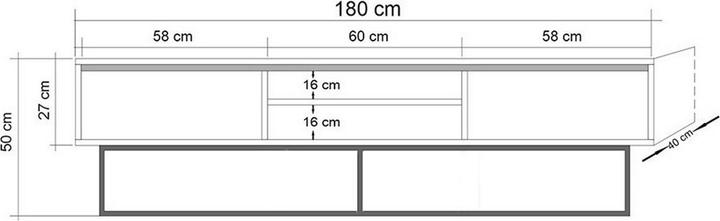 Produktbild Homitis Rodez (180 x 50 x 40 cm)