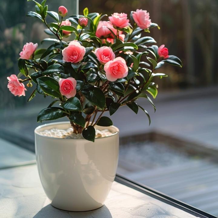 Immagine prodotto Plant in a Box Camellia japonica Dr King - Rosa giapponese (60 cm)