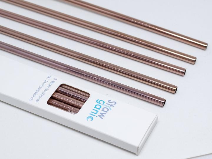 Actual product image Strawganic Rose Gold Straight (5x)