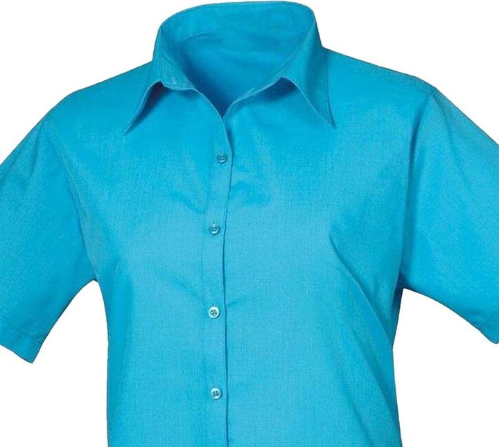 Actual product image Premier Womens/Ladies Poplin Short-Sleeved Blouse (40 D)