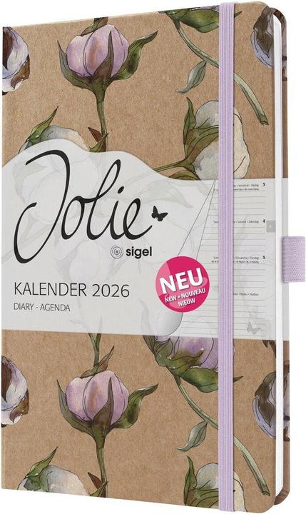Produktbild Sigel Taschenagenda JOLIE Pure (13.5 x 20.3 cm, Deutsch, Französisch, Niederländisch, Englisch)