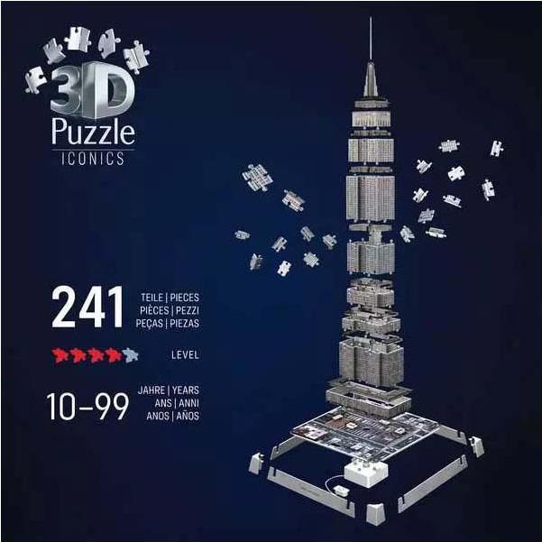 Productafbeelding Ravensburger 3D Iconen: Empire State Building - met licht (216 onderdelen)