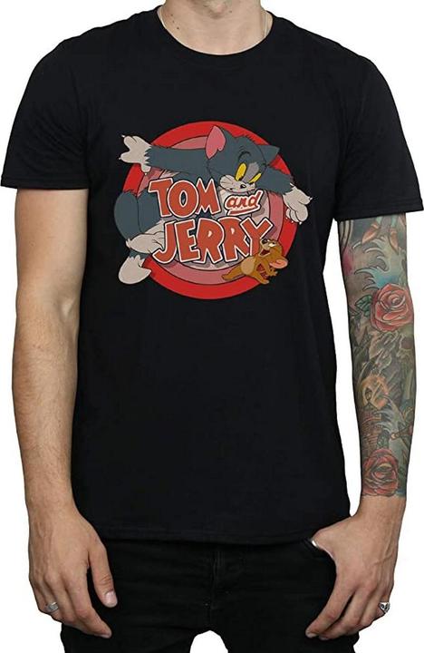 Immagine prodotto Tom & Jerry Maglietta in cotone Catch per uomo (XL)