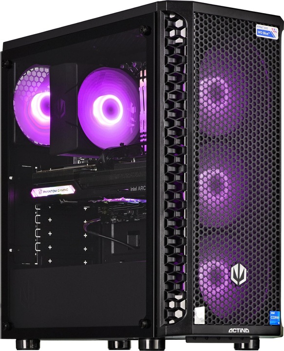 Image du produit Action Gaming Desktop PC (AMD Ryzen 5 5500U, 16 Go, 500 Go, Radeon RX 6600)