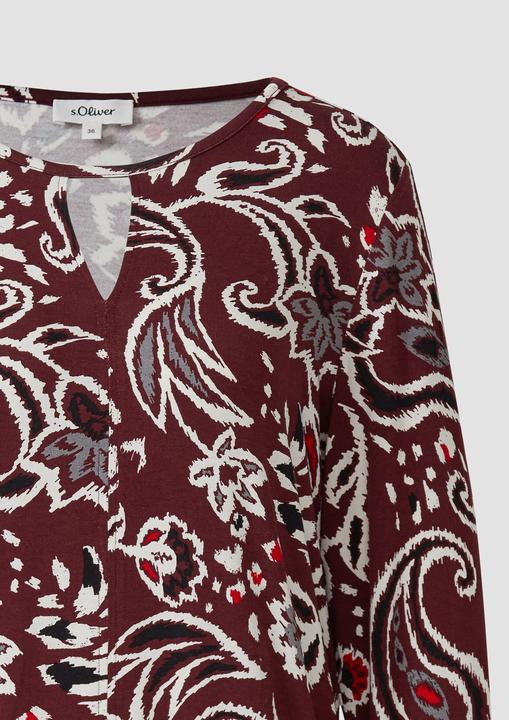 Immagine prodotto s.Oliver T-Shirt Gemusterte Bluse im Relaxed Fit (46)