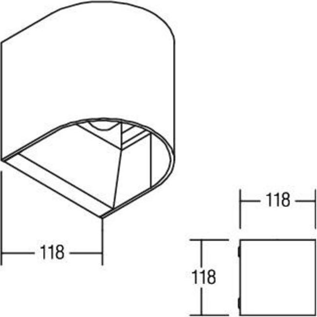 Produktbild Brumberg LED-Wandaufbauleuchte (800 lm)