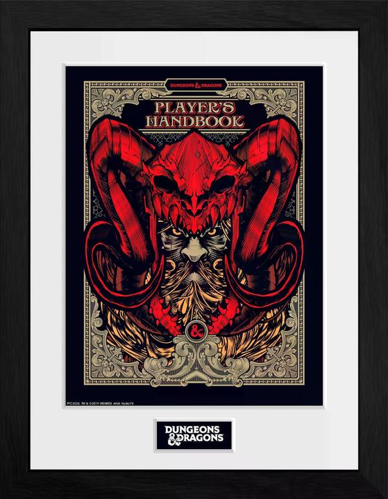 Immagine prodotto GB Eye DUNGEONS DRAGONS - Stampa incorniciata del Manuale del Giocatore 30x40 x2