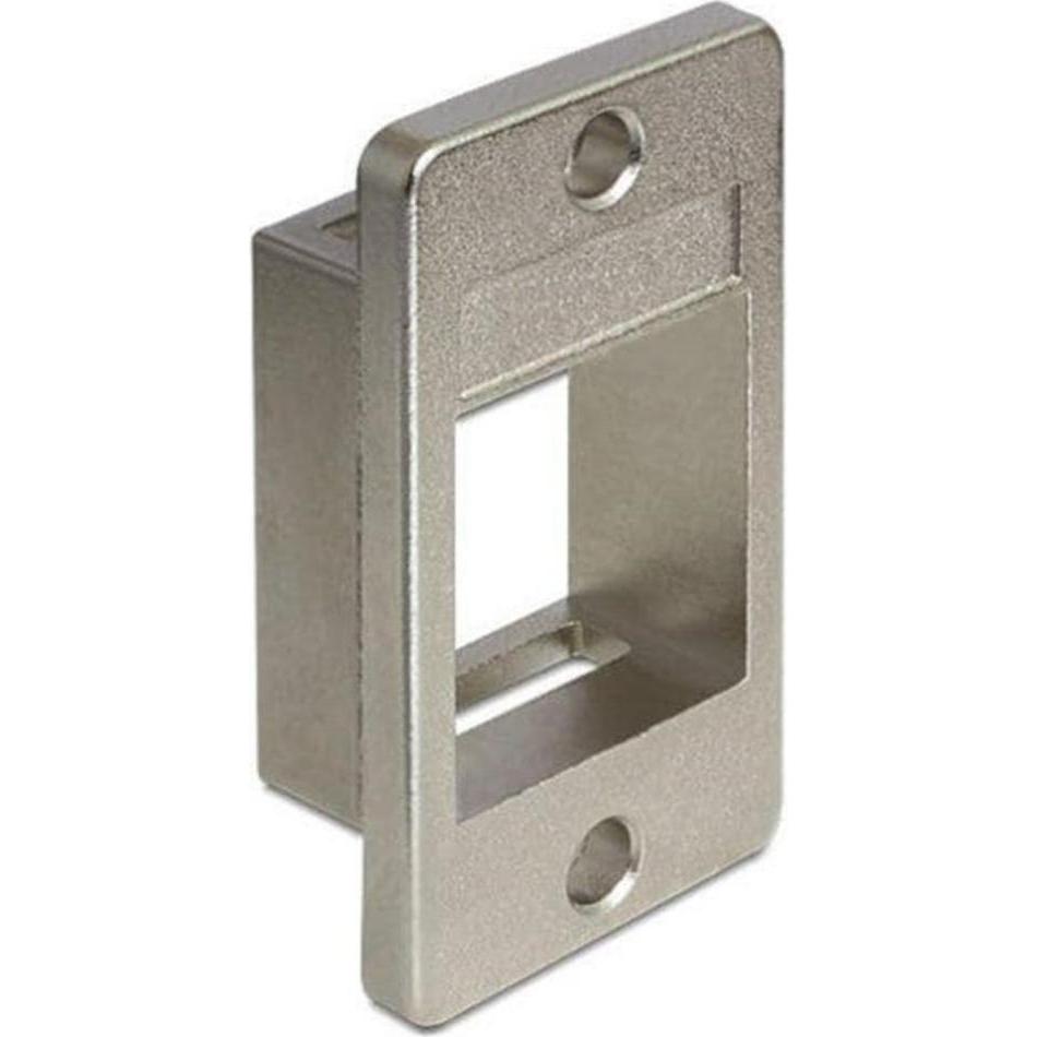Delock Keystone Leergehäuse für Geräteinbau (Werkzeug), Kabel Zubehör, Silber