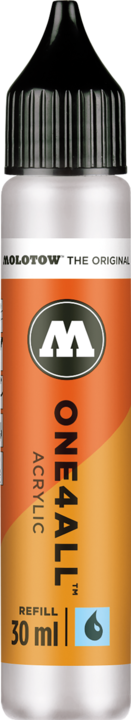 Produktbild Molotow Refill One4all Nachfüllfarbe 30ml signal white (Nachfülleinheit, Weiss)