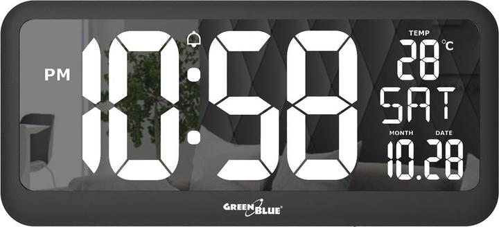 Actual product image Greenblue LCD wall clock with temperature sensor