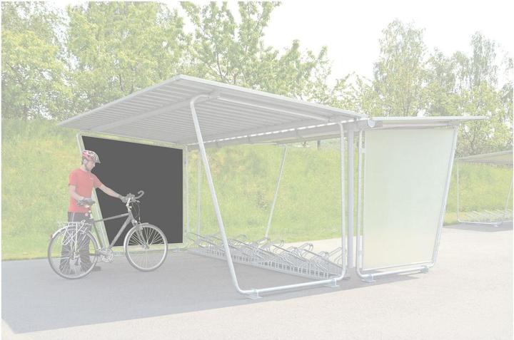 Image du produit kaiserkraft Paroi latérale pour abri de toit plat