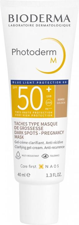 Image du produit Bioderma Photoderm M SPF50+ dorée (Crème solaire visage, SPF 50, 40 ml, 150 g)