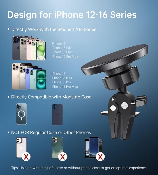 Immagine prodotto Alopini Magnetischer Handyhalter für das Auto