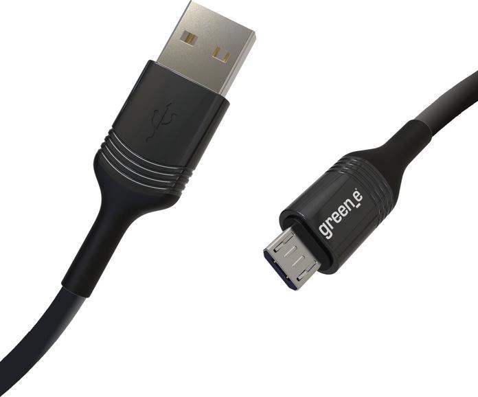 Image du produit Green_e Câble Micro USB Noir 2.5m (2.50 m, USB 2.0, 12 W)