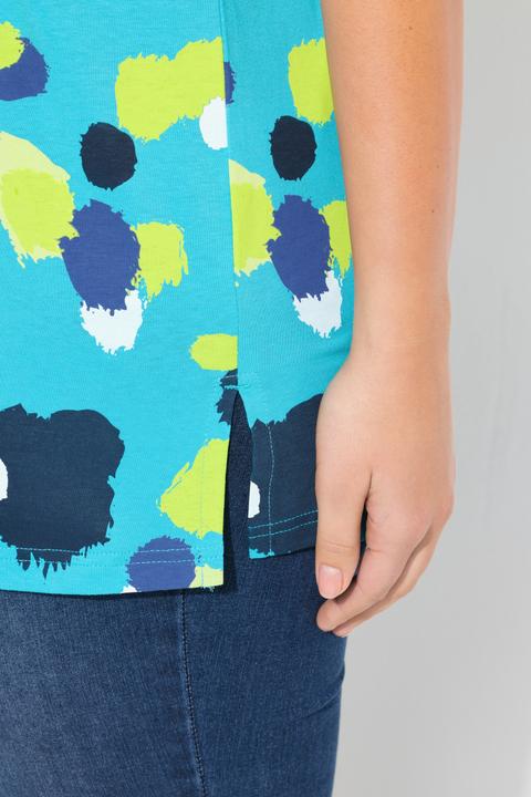 Actual product image Ulla Popken Polka Dot Short Sleeve Tee (46, 48)