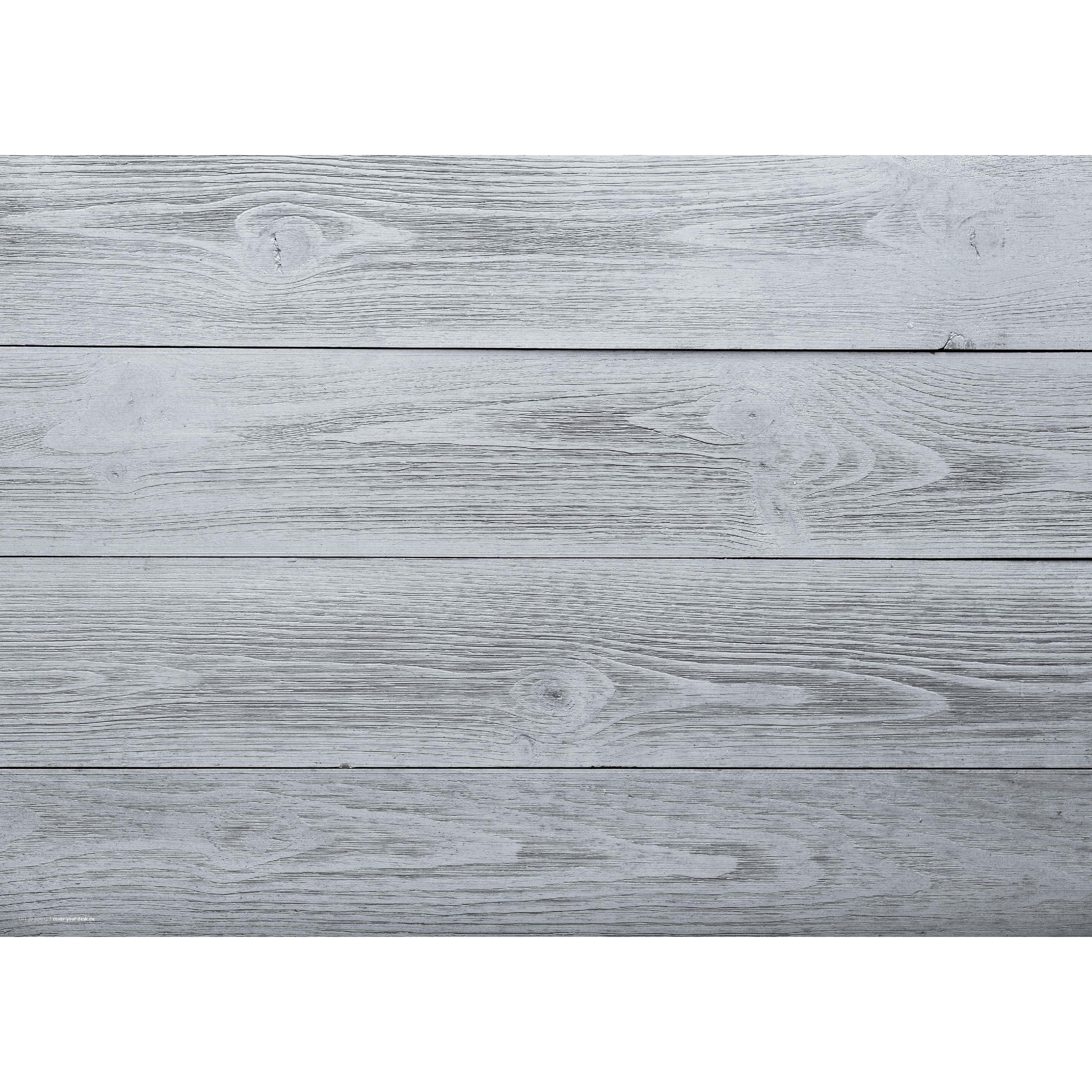 CoverYourDesk, Unterlage, Schreibtischunterlage Graue Holzbretter Hintergrund