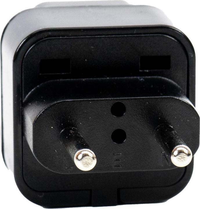 Produktbild PNI UK-Europa-Steckdosenadapter, 220 V, schwarz