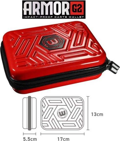 Image du produit Winmau Étui à fléchettes Armor G2 Rouge