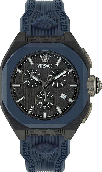 Immagine prodotto Versace Elegante e moderno cronografo con calendario e lancette luminose, impermeabile (Cronografo, 44 mm)
