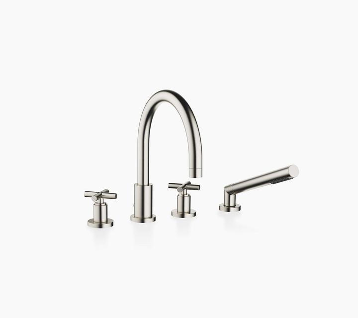 Produktbild Dornbracht Tara Wannen-Vierlochbatterie für Wannenrand- bzw. Fliesenrandmontage, Ausladung 220 mm