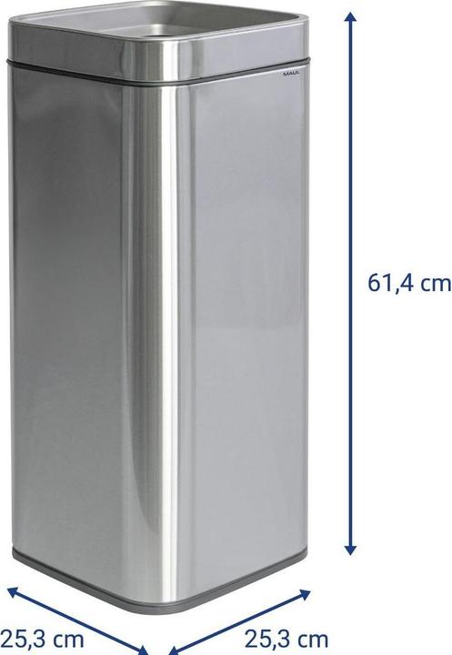 Produktbild Maul Abfallbehälter MAULprime 30l Edelstahl offen (30 l)