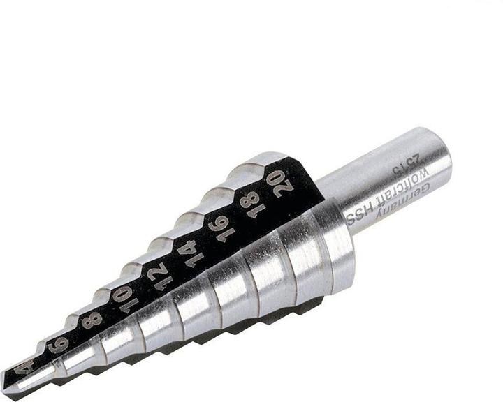 Produktbild wolfcraft 1 Stufenbohrer HSS, Schaft 10mm, ø8-35mm (10 mm)