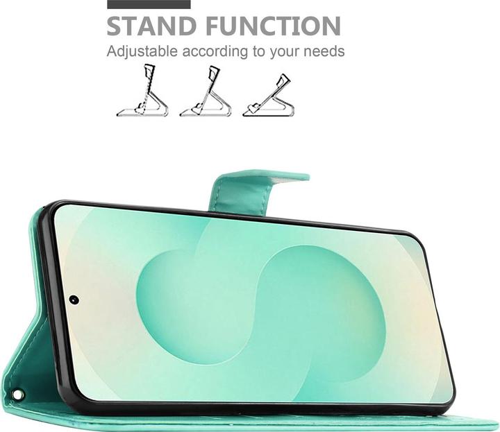 Actual product image Cadorabo Case for Samsung Galaxy S25 Plus Flower Book (Samsung Galaxy S25)