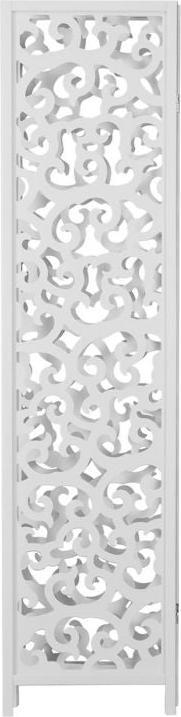 Actual product image Greendeco 3 Partition Wood Partition Spanish Wall Privacy Screen White
