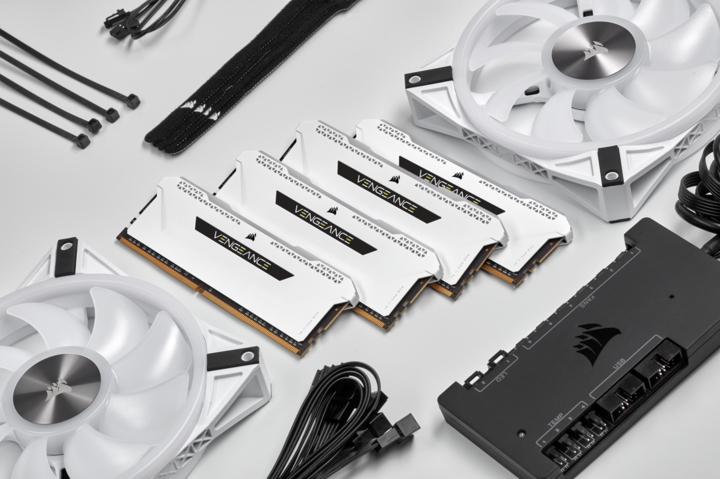 Actual product image Corsair Vengeance RGB PRO SL (4 x 16GB, 3200 MHz, DDR4-RAM, DIMM)