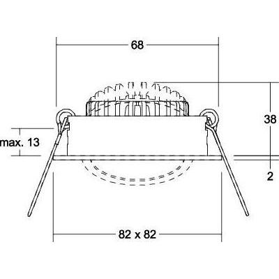 Thumbnail - Brumberg, Wandleuchte + Deckenleuchte, LED-Einbaustrahler (630 lm)