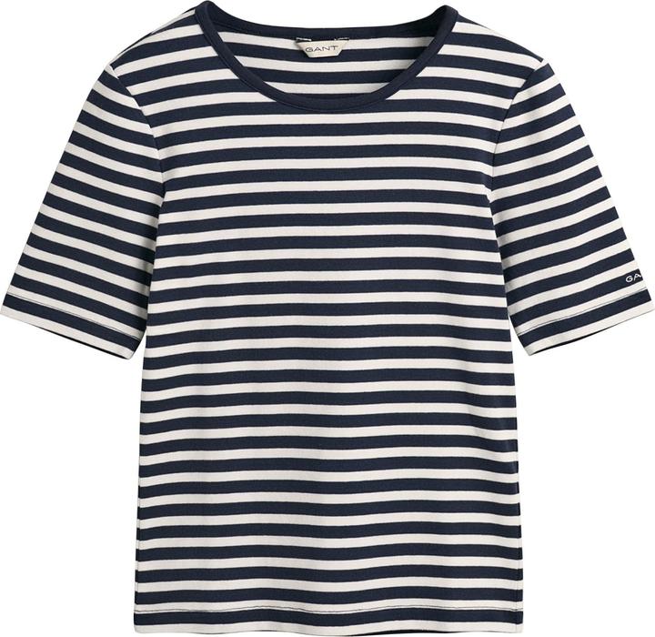 Produktbild GANT Slim Striped 1x1 Ribbed T-Shirt (L)