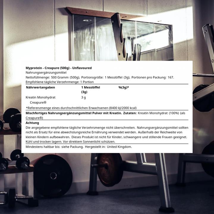 Actual product image MyProtein Creapure Creatine Monohydrate (1 Piece, Powder, 500 g)
