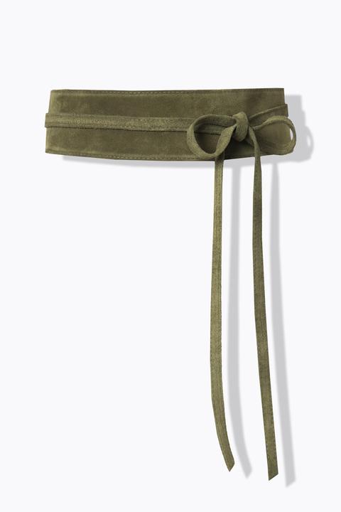 Produktbild Ulla Popken Leder-Bindegürtel, Veloursleder, Einheitsgrösse (One Size)