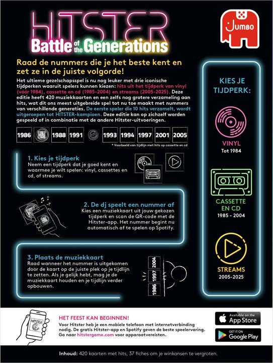 Image du produit Jumbo Spiel Hitster Battle Of The Generations (2 - 10 Joueur)