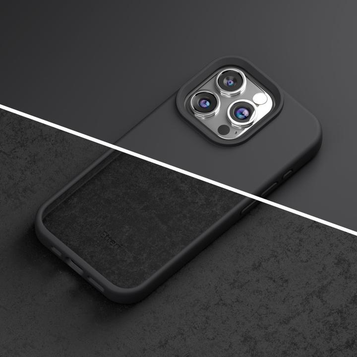 Actual product image Etteri Silicone case for iPhone 15 Pro Max 6,7" black (Apple iPhone 15 Pro Max)