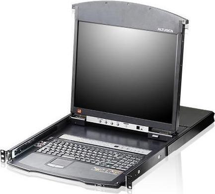 Immagine prodotto Aten KL1508AiM CH Cat.5 KVM over IP Switch a 8 porte, 17" LCD, doppia guida, layout CH