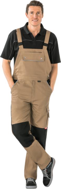 Produktbild Planam Canvas 320 Arbeitskleidung Latzhose khaki schwarz Grösse 110 (110)
