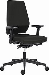 Produktbild Powerton ERGO SIMA Ergonomischer Bürostuhl, Schwarz (43 - 51 cm)