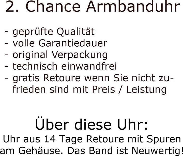 Nutritional values and ingredients Boccia Damenuhr (36 mm)