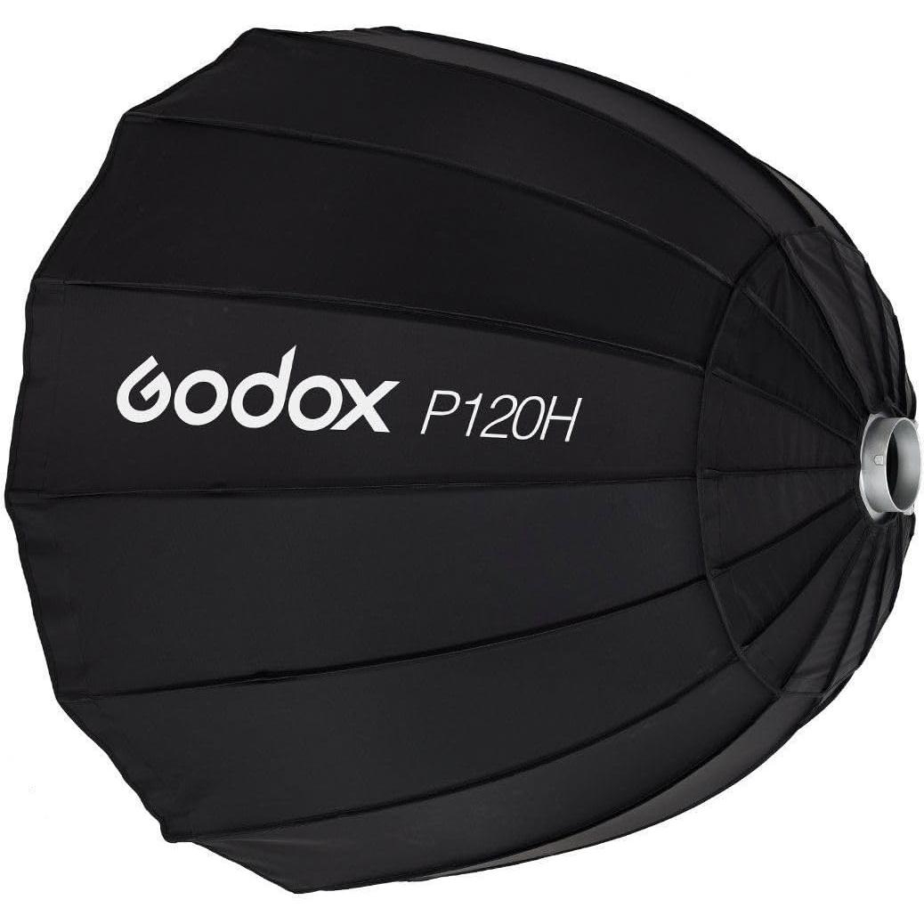 Godox Softbox parabolico con attacco Bowens P120H (Soft box, 120 cm), Softbox + Riflettore