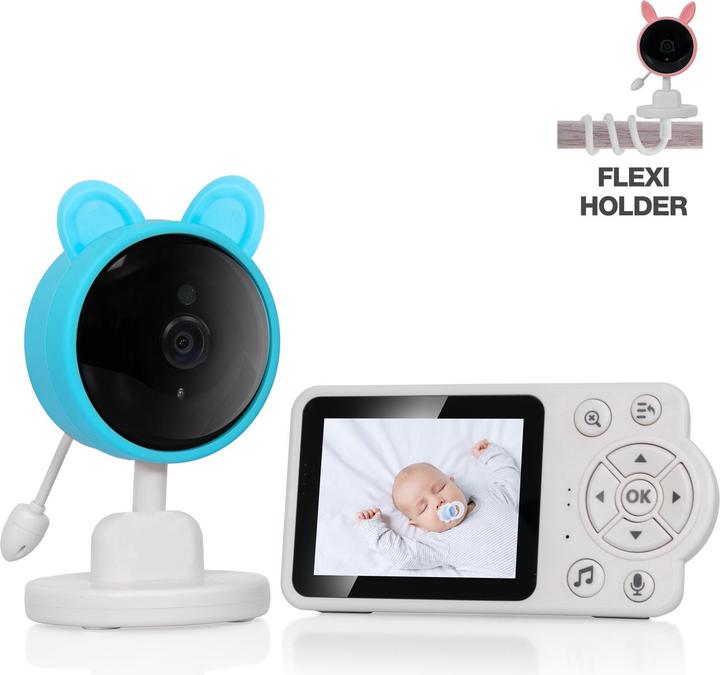 Produktbild Evolveo Baby Monitor N3 Babyphone blau / 2,8" TFT / Mikrofon / Lautsprecher (Babyphone mit Kamera, 300 m)