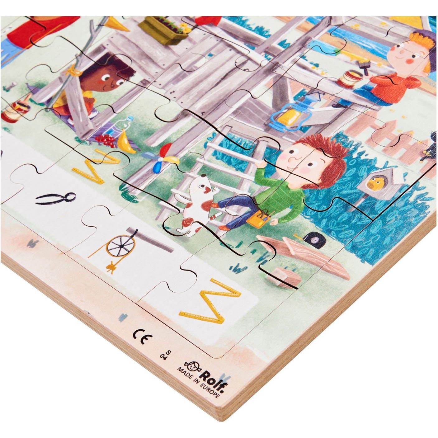 Thumbnail - Rolf.education Rolf - Holzpuzzle-Serie Living, 3er-Set