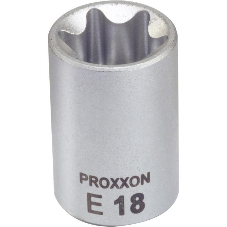 Proxxon, Steckschlüssel + Stecknuss, 3/8" Aussentorx-Einsatz E 18