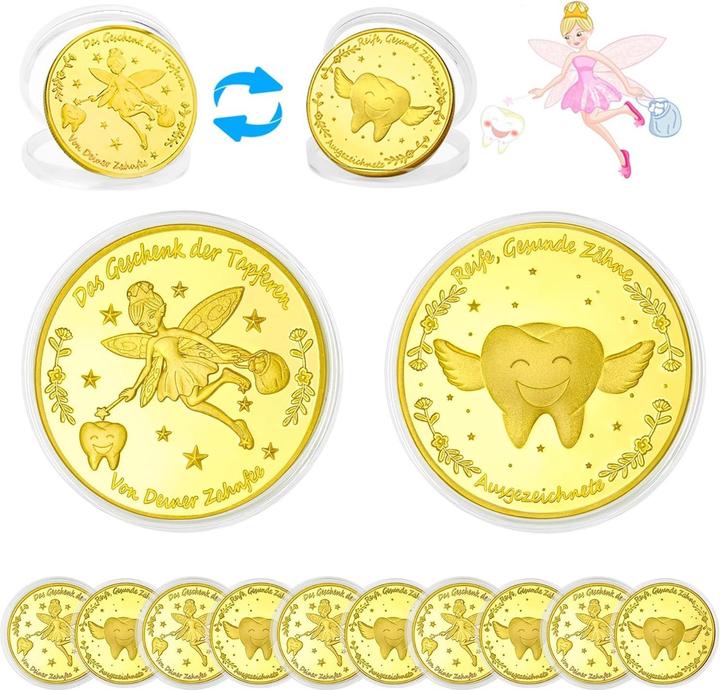 Milkii Zahnfee-Münzen – 10 Stück