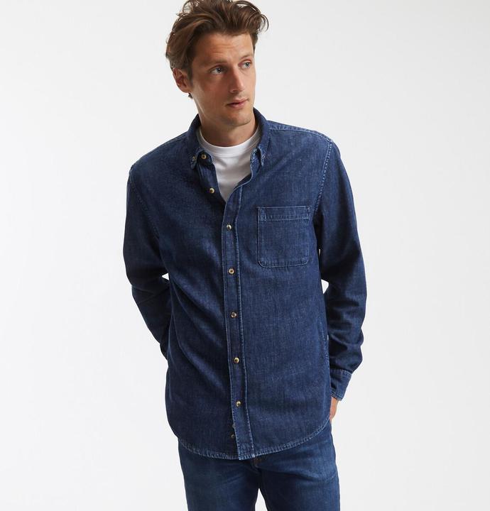 Immagine prodotto La Redoute Collections Camicia in denim con colletto abbottonato (L)