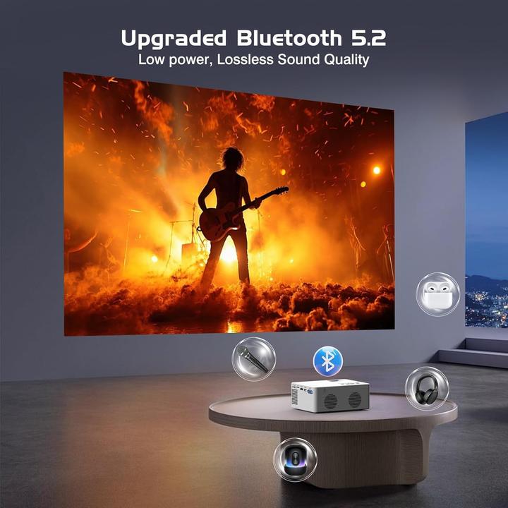 Immagine prodotto Akatuo Smart Bluetooth Projektor mit Android OS (Full HD)