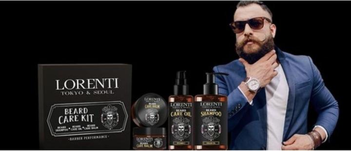 Produktbild Lorenti Männer Bartpflege-Set Shampoo 200ml Bartöl 100ml Balsam