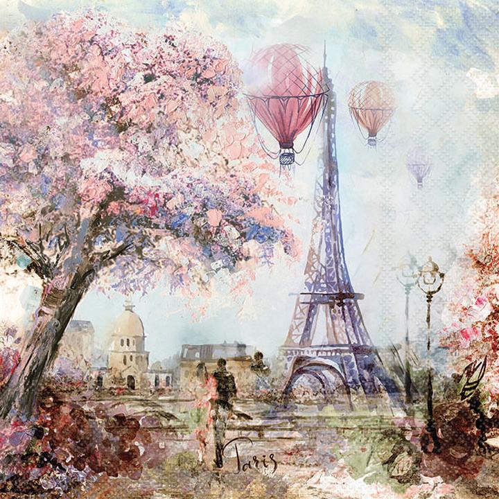 Image du produit Ambiente Serviette "Paris Art" (20 pcs, 33 x 33 cm)